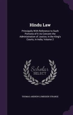 Hindu Law - Strange, Thomas Andrew Lumisden