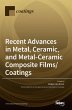 Recent Advances in Metal, Ceramic, and... - Bild 1