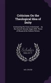 Criticism On the Theological Idea of Deity