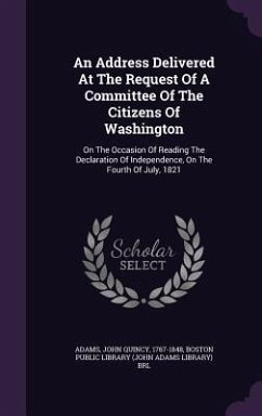 Cover An Address Delivered At The Request Of A Committee Of The Citizens Of Washington