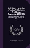 Oral History Interview With Leo T. McCarthy Oral History Transcript, 1995-1996: California Assemblyman, 1868-1982, California Lieutenant Governor, 198