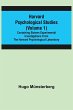 Harvard Psychological Studies (Volume... - Bild 1