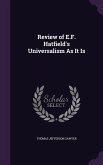 Review of E.F. Hatfield's Universalism As It Is