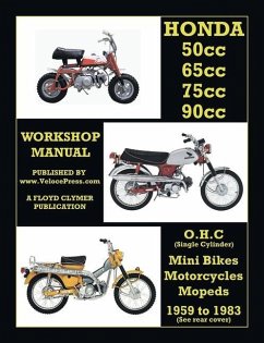 HONDA 50cc, 65cc, 70cc & 90cc OHC SINGLES 1959-1983 ALL MODELS WORKSHOP MANUAL - Clymer, Floyd
