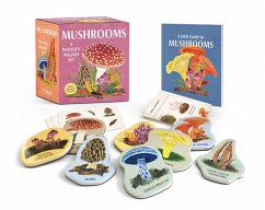 Cover Mushrooms: A Wooden Magnet Set