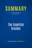 Summary: The Essential Drucker Summary: The Essential Drucker