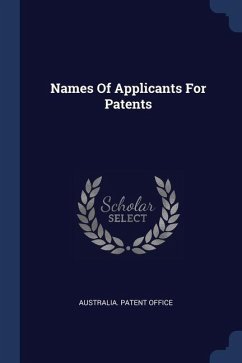 Names Of Applicants For Patents - Office, Australia Patent