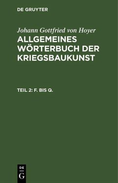 F. bis Q. (eBook, PDF) - Hoyer, Johann Gottfried Von