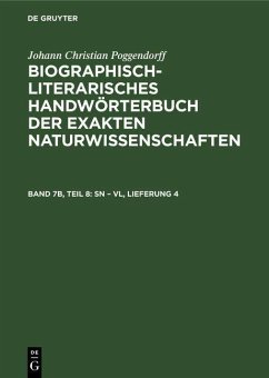 Sn - Vl, Lieferung 4 (eBook, PDF) - Poggendorff, Johann Christian