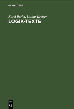 Logik-Texte (eBook, PDF) - Berka, Karel; Kreiser, Lothar