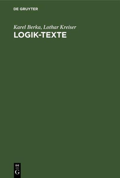 Logik-Texte (eBook, PDF) Logik-Texte (eBook, PDF)