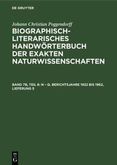 Cover N - Q. Berichtsjahre 1932 bis 1962, Lieferung 5 (eBook, PDF)