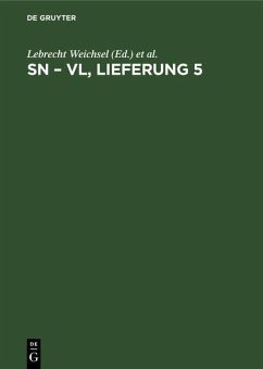 Cover Sn - Vl, Lieferung 5 (eBook, PDF)