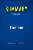 Summary: Know-How Summary: Know-How