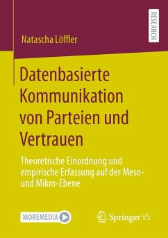 Cover Datenbasierte Kommunikation von Parteien und Vertrauen (eBook, PDF)