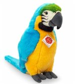Teddy Hermann 94167 - Papagei Gelbbrustara, 26 cm, Plüschtier