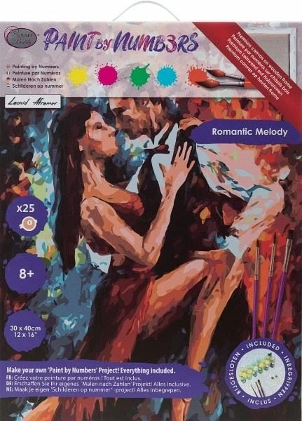 Craft Buddy PBN-3030-024 - Paint by Numbers, Romantic Melody, 30x40cm, Malen nach Zahlen Craft Buddy PBN-3030-024 - Paint by Numbers, Romantic Melody, 30x40cm, Malen nach Zahlen