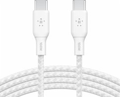 Belkin geflochtenes USB-C/USB-C Kabel 100W 3m weiß CAB014bt3MWH