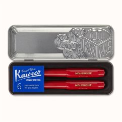 Moleskine X Kaweco Stifte-Set, Füller mitt. Feder & Kugelschreiber 1,0mm,  Rot - Bei bücher.de immer portofrei