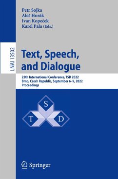 Text, Speech, and Dialogue