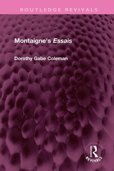 Montaigne's 'Essais' (eBook, ePUB)
