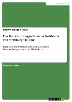 Das Brautwerbungsschema in Gottfrieds von Straßburg &quote;Tristan&quote; (eBook, PDF)