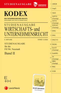 KODEX Wirtschafts- und Unternehmensrecht 2022 Band II - inkl. App