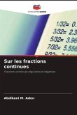 Sur les fractions continues