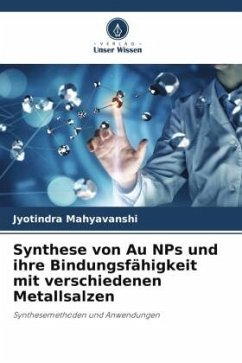 Synthese von Au NPs und ihre Bindungsfähigkeit mit verschiedenen Metallsalzen - Mahyavanshi, Jyotindra