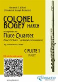 C Flute 1 part of "Colonel Bogey" for Flute Quartet (eBook, ePUB)