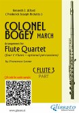 C Flute 3 part of "Colonel Bogey" for Flute Quartet (eBook, ePUB)