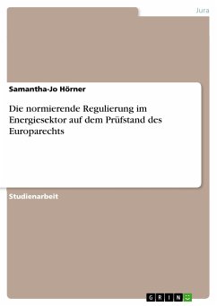Die normierende Regulierung im Energiesektor auf dem Prüfstand des Europarechts (eBook, PDF) - Hörner, Samantha-Jo