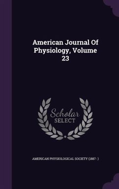 Cover American Journal Of Physiology, Volume 23