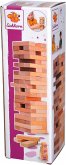 Eichhorn 100002466 - Stapelspiel, Wackelturm, Geschicklichkeitsspiel für die ganze Familie, Balance Tower gefertigt aus unbehandelten Holz, 54-teilig