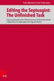 Editing the Septuagint: The Unfinished Task (eBook, PDF)