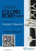 Bb Bass Clarinet part of "Colonel Bogey" for Clarinet Quartet (fixed-layout eBook, ePUB)