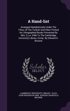 A Hand-list - Library, Cambridge University