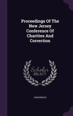 Cover Proceedings Of The New Jersey Conference Of Charities And Correction
