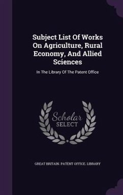 Cover Subject List Of Works On Agriculture, Rural Economy, And Allied Sciences
