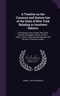 A Treatise on the Common and Statute law of the State of New York Relating to Insolvent Debtors: Including the Third, Fourth, Fifth, Sixth, Seventh an - Bishop, James L.