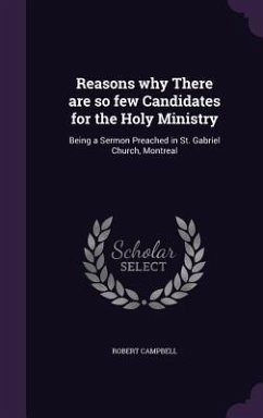 Cover Reasons why There are so few Candidates for the Holy Ministry