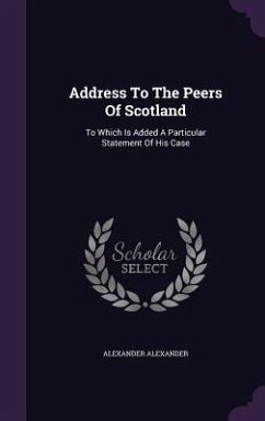 Cover Address To The Peers Of Scotland