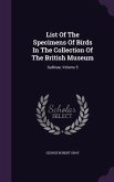 List Of The Specimens Of Birds In The Collection Of The British Museum