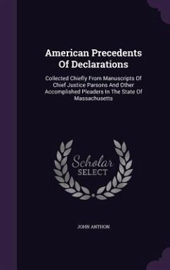 Cover American Precedents Of Declarations