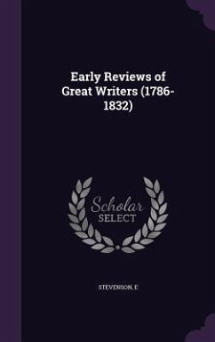 Cover Early Reviews of Great Writers (1786-1832)