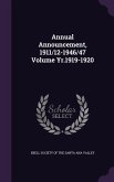 Annual Announcement, 1911/12-1946/47 Volume Yr.1919-1920