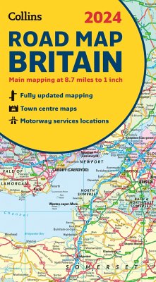 2024 Collins Road Map of Britain - Collins Maps