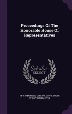 Cover Proceedings Of The Honorable House Of Representatives