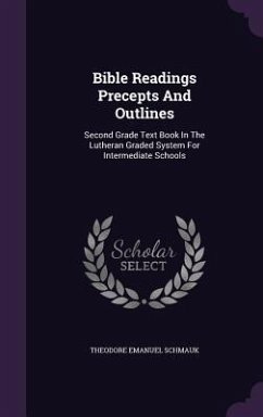 Bible Readings Precepts And Outlines: Second Grade Text Book In The Lutheran Graded System For Intermediate Schools - Schmauk, Theodore Emanuel