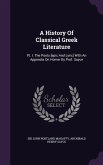 A History Of Classical Greek Literature